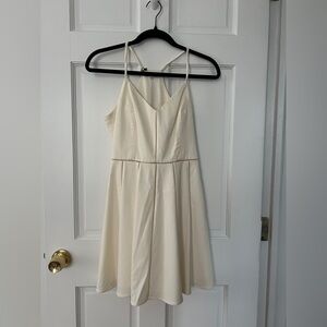 Parker Cream Spaghetti Strap Dress NWT